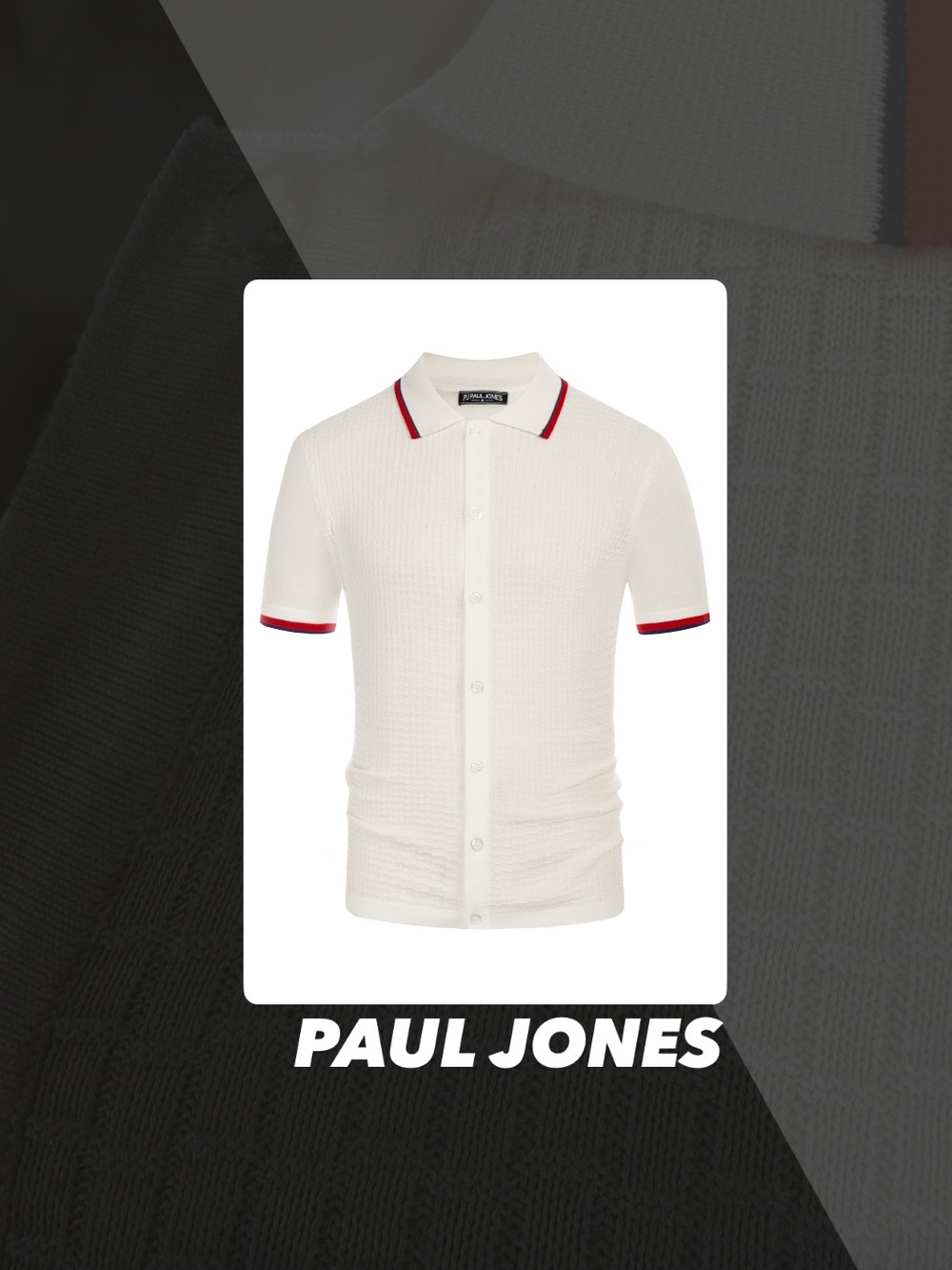 EUC Paul Jones Knit Polo Shirt
